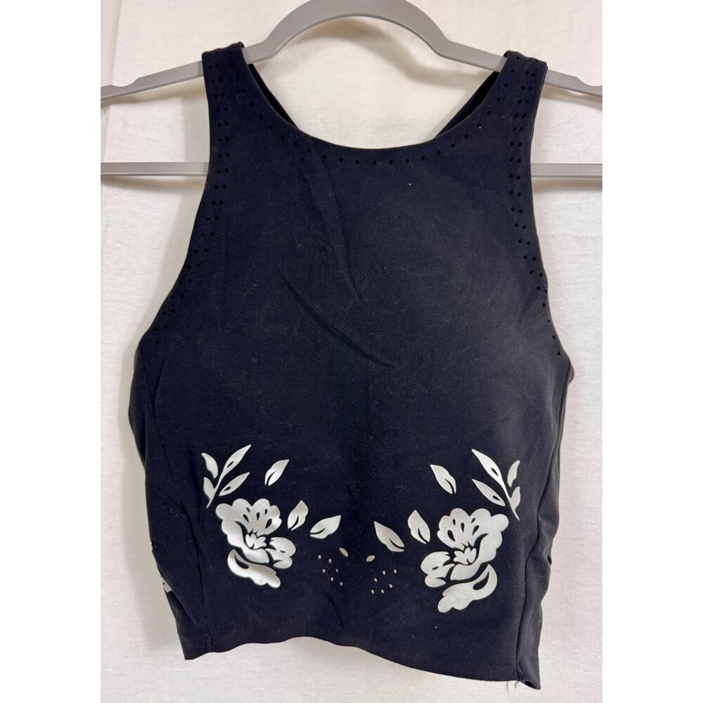 Athleta Sports Bra Crop Top Bra Bralette, High neck, Small, Excellent